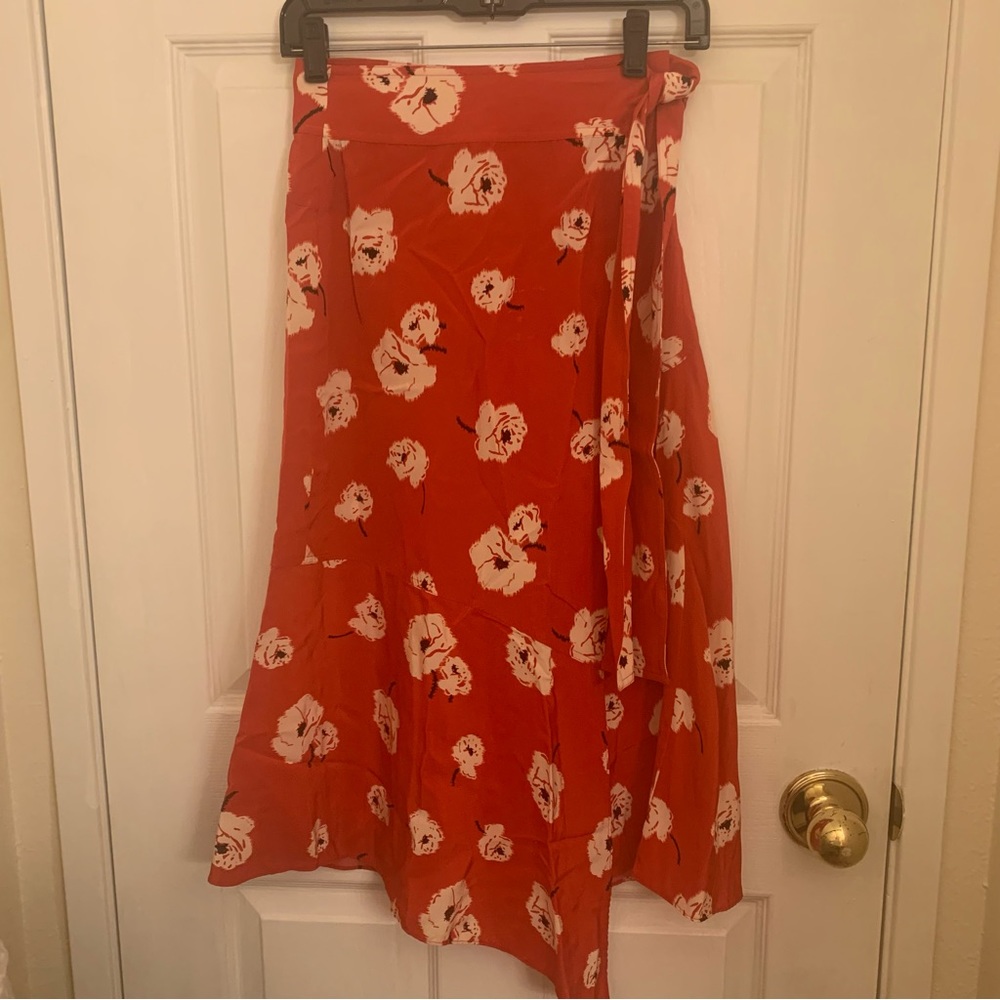 DEREK LAM 10 CROSBY silk wrap skirt - Picture 3 of 11